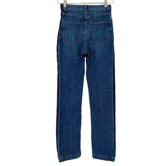Rachel Comey Tux Stripe Denim High Waist Skinny Jeans Size 0 - Picture 3 of 9
